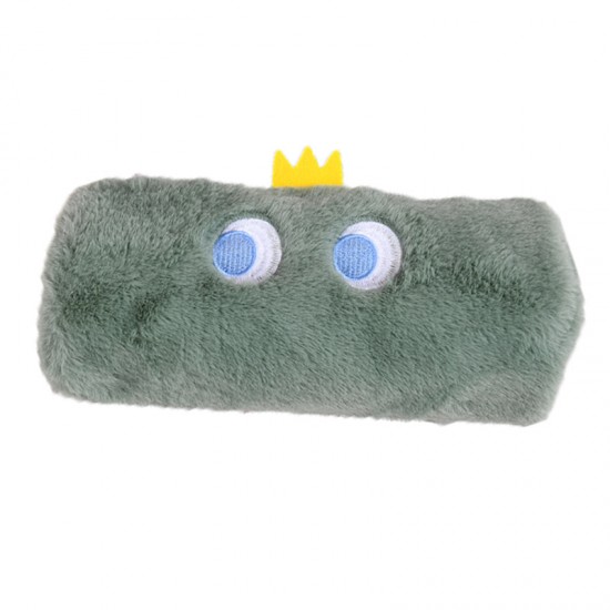 可愛恐龍毛絨筆袋 大容量超萌文具收納袋 毛絨鉛筆盒 化妝品收納袋