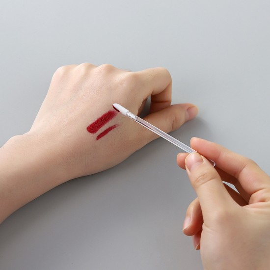 一次性植絨唇刷棒 化妝師專用口紅唇釉棒 迷你口紅刷  50支裝