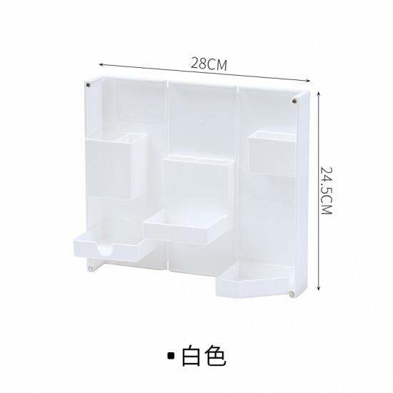 折疊站立式文具盒 桌面多功能開盒塑膠筆筒 磁吸式桌面收納盒 化妝盒