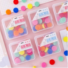 糖果色隨意夾 文件分類書夾 多功能裝釘票夾 小清新可愛書夾 24個裝