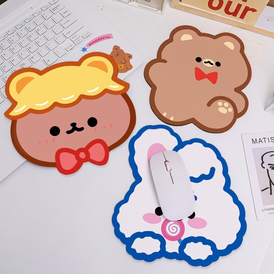 可愛小熊造型滑鼠墊 電腦滑鼠墊 桌墊 創意造型滑鼠墊 電腦周邊