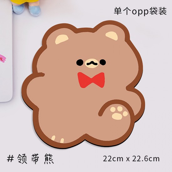 可愛小熊造型滑鼠墊 電腦滑鼠墊 桌墊 創意造型滑鼠墊 電腦周邊