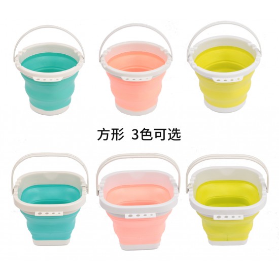 可折疊美術用水桶 多功能摺疊水桶 方便攜帶美術用工具 美術筆筒