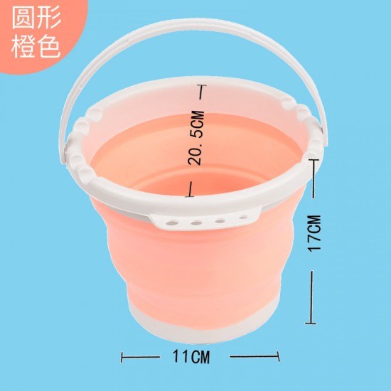 可折疊美術用水桶 多功能摺疊水桶 方便攜帶美術用工具 美術筆筒