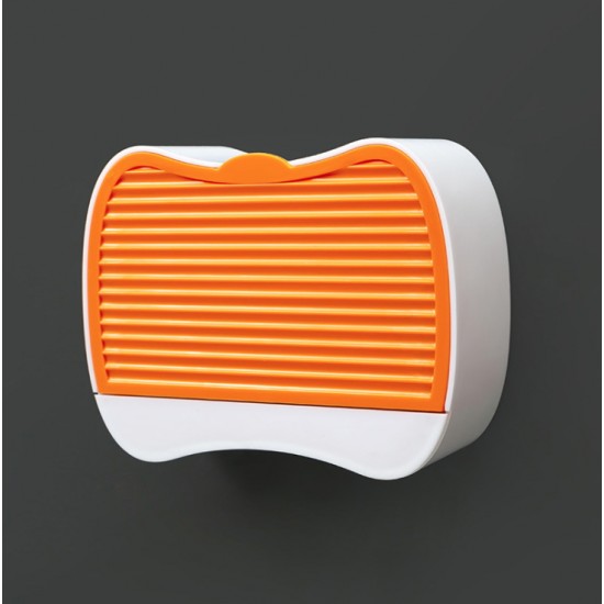 壁掛式瀝水肥皂盒 防水防塵翻蓋式香皂盒 學生宿舍必備香皂架