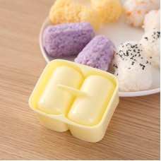 DIY圓柱形飯糰模型 創意雙格壽司壓模器 便當壽司壓模工具