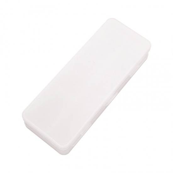 雙層透明磨砂鉛筆盒 簡約北歐風文具盒 大容量文具收納盒