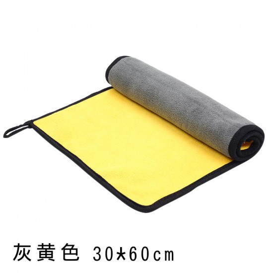 雙色加厚擦車巾 吸水不掉毛玻璃專用無痕抹布 超吸水洗車毛巾