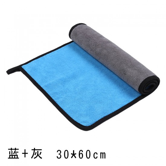 雙色加厚擦車巾 吸水不掉毛玻璃專用無痕抹布 超吸水洗車毛巾