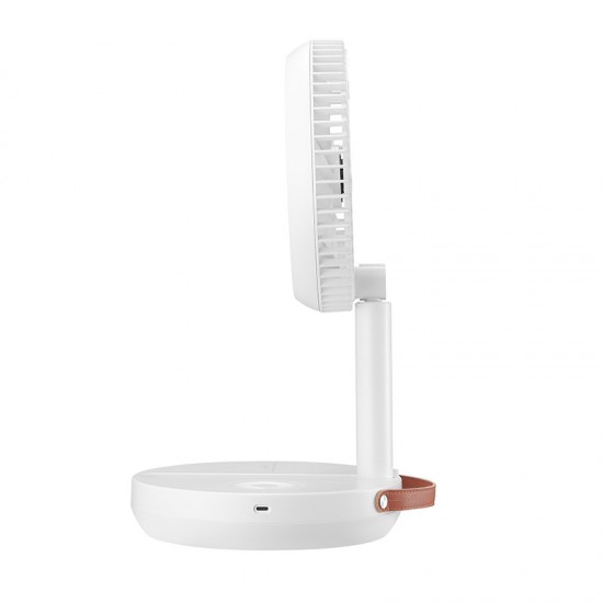 伸縮折疊USB充電風扇 簡約桌面落地電風扇 可調整風速小風扇