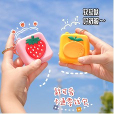 可愛矽膠零錢包 創意圖案鑰匙包 少女必備小零錢包鑰匙圈 吊飾