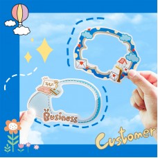 創意DIY相框貼紙 創意成長手冊裝飾照片貼紙 邊框裝飾貼紙 10張入