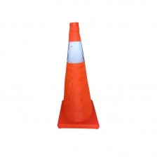 伸縮式反光交通錐 70cm折疊式三角錐 警示應急施工錐 交通安全路障