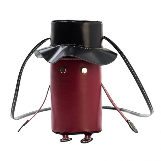 創意人物造型斜背包 時尚簡約單肩包 外出造型手機包 可愛造型包包