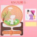 DIY圓盤貼畫 創意唐詩手工黏貼畫 DIY貼畫材料包 DIY圓盤貼畫 創意唐詩手工黏貼畫 DIY貼畫材料包