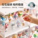 透明壓克力公仔展示盒 磁吸式防塵公仔收納盒 創意三層隔板公仔展示架