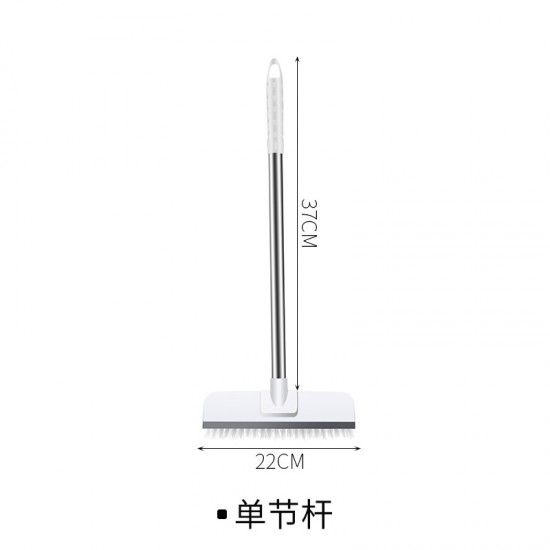 二合一地板清潔刷 長柄硬毛地板刷 浴室地板刮水器 磁磚刮水器