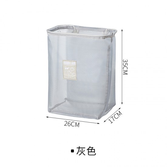 壁掛式網格髒衣籃 可折疊浴室置物籃 居家必備洗衣籃 收納籃