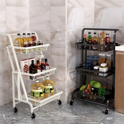 平行摺疊多功能手推車 自動控制角度手推車 居家必備推車置物架