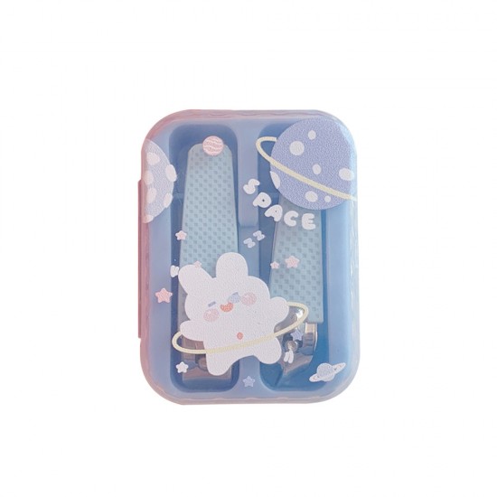 可愛斜口平口指甲剪組 創意方便攜帶美甲工具組 外出隨身指甲刀