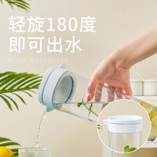 過濾網冷水壺 居家必備密封旋轉茶壺 U型嘴茶壺 多功能泡茶水壺