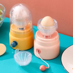 創意蛋黃蛋白混合器 旋風黃金蛋製造器 創意手動打蛋器