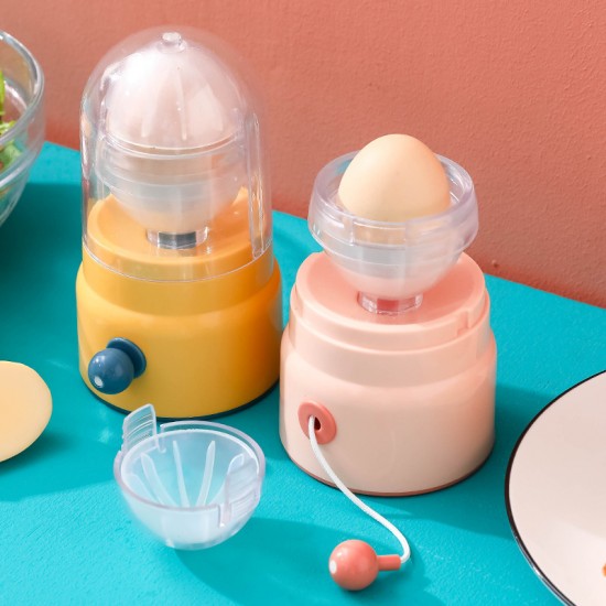 創意蛋黃蛋白混合器 旋風黃金蛋製造器 創意手動打蛋器