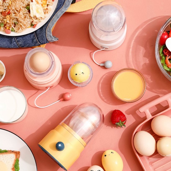 創意蛋黃蛋白混合器 旋風黃金蛋製造器 創意手動打蛋器