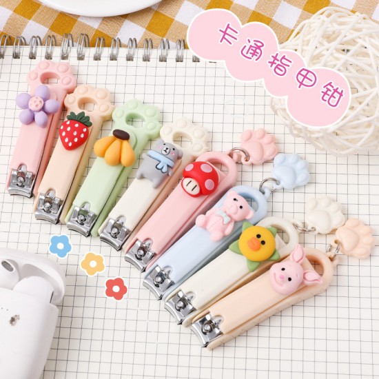 可愛貓爪不銹鋼指甲剪 立體圖案指甲刀 修甲 平口指甲剪 美甲工具