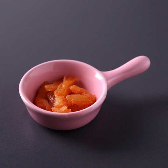 簡約陶瓷把手醬醋碟 火鍋沾醬小碟子 陶瓷手柄調味料碟 小菜碟