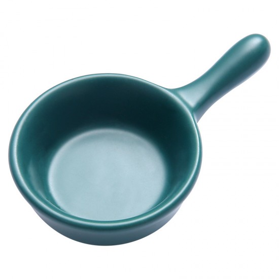 簡約陶瓷把手醬醋碟 火鍋沾醬小碟子 陶瓷手柄調味料碟 小菜碟