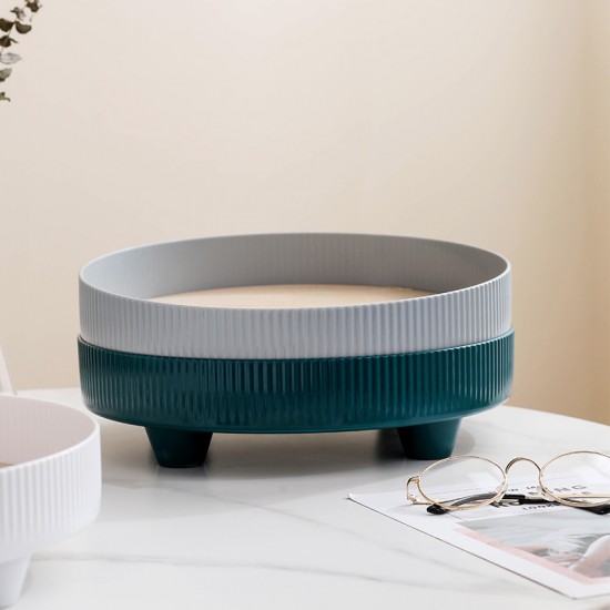 北歐風桌面裝飾托盤 簡約線條居家收納盤 木質化妝品收納盤 茶水置物架