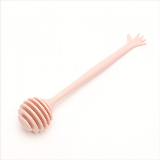 創意長柄蜂蜜攪拌棒 北歐色蜂蜜攪拌器 手掌造型長柄攪拌棒