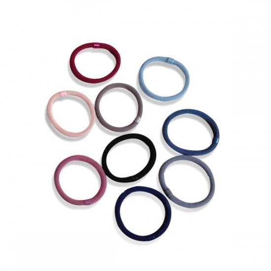 簡約超彈力無接縫髮圈 15條罐裝組合 百搭彈力髮圈 不傷髮橡皮筋