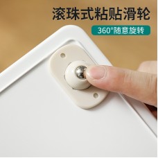 黏貼式鋼珠萬向滾輪 收納箱收納盒垃圾桶滾輪 創意通用滾輪 小輪子 滾輪貼 4個裝