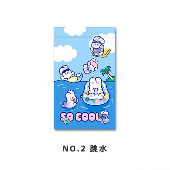 可愛小兔子夾鏈袋 創意兔子印花密封袋 口罩收納袋 包裝糖果袋 包裝袋 夾鏈袋