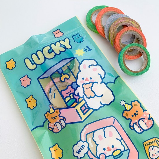 可愛小兔子夾鏈袋 創意兔子印花密封袋 口罩收納袋 包裝糖果袋 包裝袋 夾鏈袋