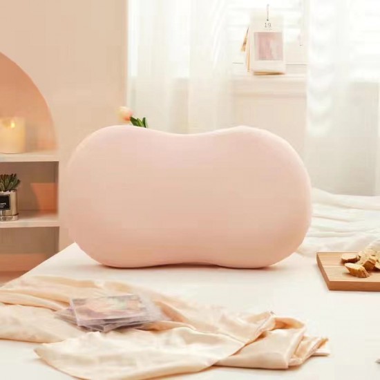 創意慢回彈不塌陷貓肚枕 記憶棉護頸枕 家用午睡抱枕 貓肚皮枕頭