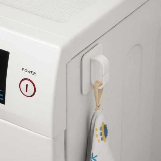 日式簡約黏貼式圓環掛勾 居家收納必備多用途收納掛勾 2個裝