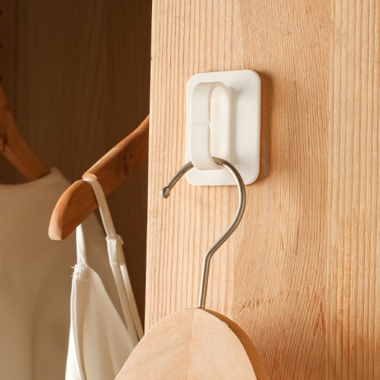 日式簡約黏貼式圓環掛勾 居家收納必備多用途收納掛勾 2個裝