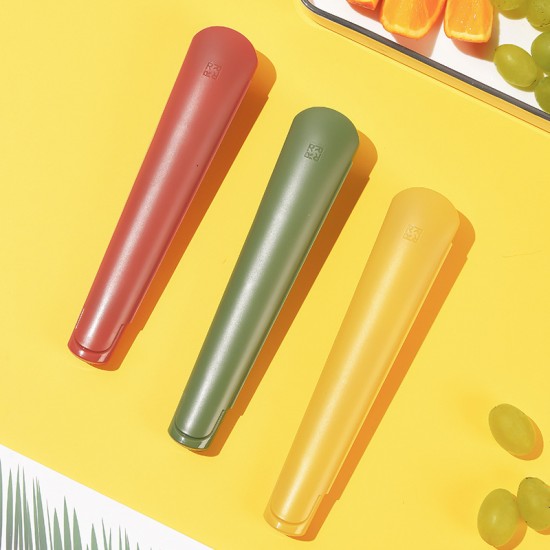 古箏造型餐具兩件組 學生上班族必備筷子湯匙2件組 方便攜帶PP餐具