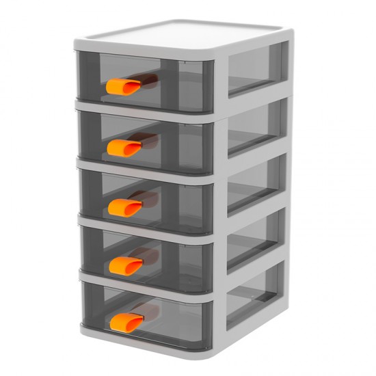 桌面收納多層抽屜 大容量防塵化妝品收納盒 多功能文具小物收納架