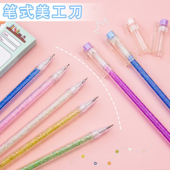 小碎石筆式美工刀 小號雕刻刀 手工裁紙必備美工刀 小刀頭筆