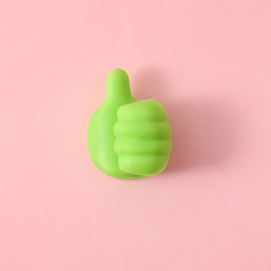 創意大拇指掛勾 多功能黏貼式造型掛勾 充電線固定器 讚讚掛勾