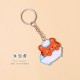 可愛老虎鑰匙圈 壓克力造型鑰匙圈 創意包包吊飾 老虎造型小裝飾