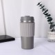 304不鏽鋼咖啡隨行杯 簡約保溫咖啡杯 時尚矽膠防滑保溫杯