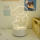 可愛造型小夜燈 臥室壓克力造型床頭燈 少女心3D氛圍燈 LED檯燈