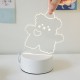 可愛造型小夜燈 臥室壓克力造型床頭燈 少女心3D氛圍燈 LED檯燈