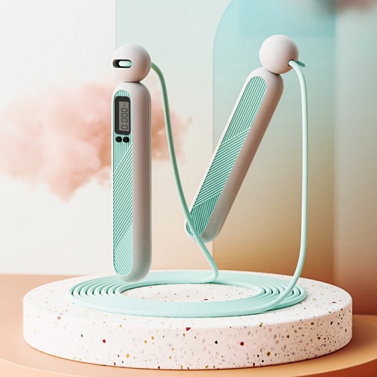 智能兩用計數跳繩 健身專用器材 居家必備無繩跳繩 創意無繩跳繩