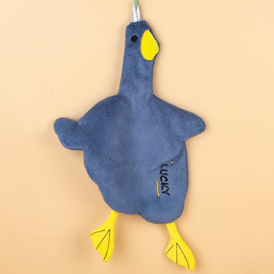 可愛小鴨子造型擦手巾 廚房必備強力吸水小毛巾 掛式擦手巾